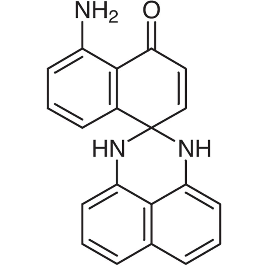 2,3-Dihydro-2-spiro-4'-[8'-aminonaphthalen-1'(4'H)-one]perimidine (contains o-form)