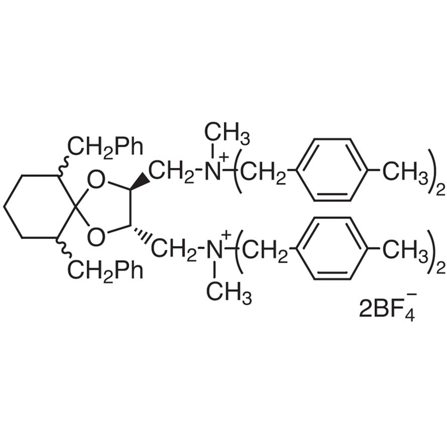 6,10-Dibenzyl-N,N'-dimethyl-N,N,N',N'-tetrakis(4-methylbenzyl)-1,4-dioxaspiro[4.5]decane-(2S,3S)-diylbis(methylammonium) Bis(tetrafluoroborate) [=(S,S)-TaDiAS-2nd]