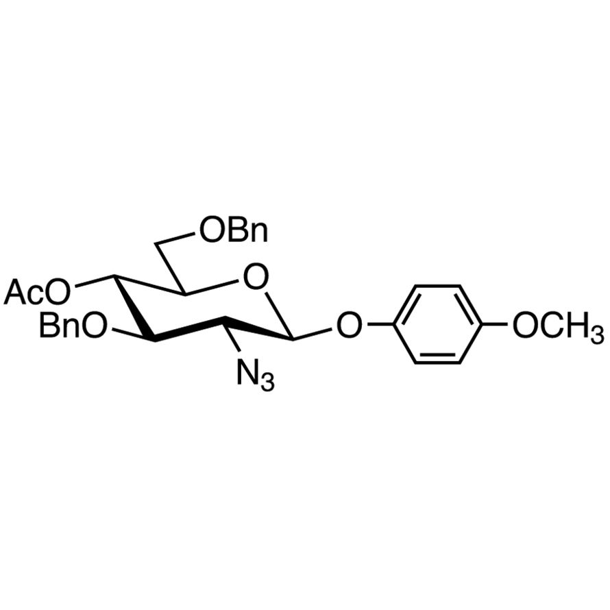 4-Methoxyphenyl 4-O-Acetyl-2-azido-3,6-di-O-benzyl-2-deoxy-β-D-glucopyranoside