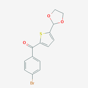 2-(4-Bromobenzoyl)-5-(1,3-dioxolan-2-yl)thiopheneͼƬ