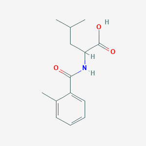 4-methyl-2-[(2-methylphenyl)formamido]pentanoic acidͼƬ