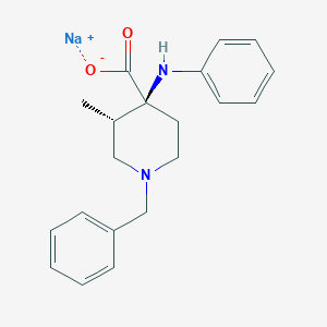 cis-3-Methyl-4-(phenylamino)-1-(phenylmethyl)-4-piperidinecarboxylic Acid Monosodium SaltͼƬ