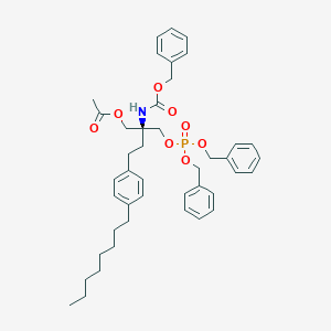 (S)-2-(Benzyloxycarbonyl)amine-2-(acetoxy)methyl-1-(dibenzyl)phosphoryloxy-4-(4-octylphenyl)butaneͼƬ