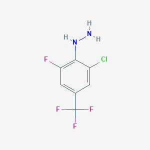 (2-Chloro-6-fluoro-4-(trifluoromethyl)phenyl)hydrazineͼƬ