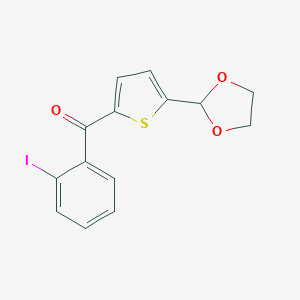 5-(1,3-Dioxolan-2-yl)-2-(2-Iodobenzoyl)thiopheneͼƬ