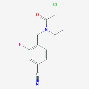 2-Chloro-N-[(4-cyano-2-fluorophenyl)methyl]-N-ethylacetamideͼƬ