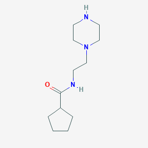 N-[2-(Piperazin-1-yl)ethyl]cyclopentanecarboxamideͼƬ