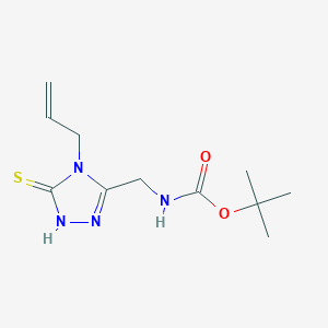 tert-butyl N-[(4-allyl-5-mercapto-4H-1,2,4-triazol-3-yl)methyl]carbamateͼƬ