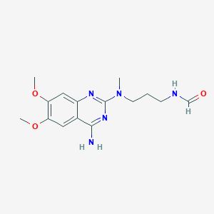 N-(3-((4-Amino-6,7-dimethoxyquinazolin-2-yl)(methyl)amino)propyl)formamideͼƬ