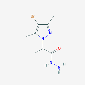 2-(4-Bromo-3,5-dimethyl-pyrazol-1-yl)-propionic acid hydrazideͼƬ