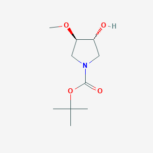 (3R,4R)-TERT-BUTYL 3-HYDROXY-4-METHOXYPYRROLIDINE-1-CARBOXYLATEͼƬ