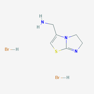 (5,6-dihydroimidazo[2,1-b][1,3]thiazol-3-ylmethyl)amine dihydrobromideͼƬ