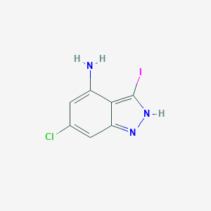 6-Chloro-3-iodo-1H-indazol-4-amineͼƬ