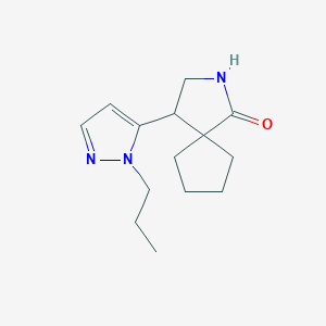 4-(1-propyl-1H-pyrazol-5-yl)-2-azaspiro[4,4]nonan-1-oneͼƬ