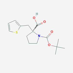 Boc-(S)-a-(2-thiophenylmethyl)prolineͼƬ