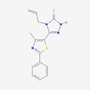 4-Allyl-5-(4-methyl-2-phenyl-1,3-thiazol-5-yl)-4H-1,2,4-triazol-3-ylhydrosulfideͼƬ