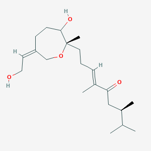 3-Nonen-5-one,9-(3-hydroxy-6-(2-hydroxyethylidene)-2-methyl-2-oxepanyl)-2,3,6-trimethyl-,(2S-(2alpha(E),3beta,6E))-ͼƬ