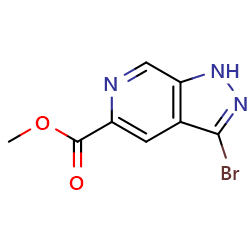 methyl3-bromo-1H-pyrazolo[3,4-c]pyridine-5-carboxylateͼƬ