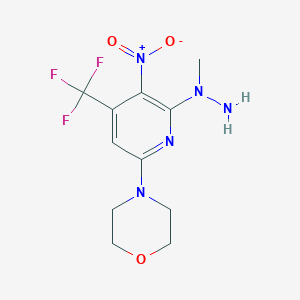 4-[6-(1-Methylhydrazinyl)-5-nitro-4-(trifluoromethyl)pyridin-2-yl]morpholineͼƬ