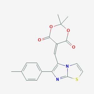 2,2-dimethyl-5-{[6-(4-methylphenyl)imidazo[2,1-b][1,3]thiazol-5-yl]methylene}-1,3-dioxane-4,6-dioneͼƬ