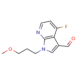 4-fluoro-1-(3-methoxypropyl)-1H-pyrrolo[2,3-b]pyridine-3-carbaldehydeͼƬ