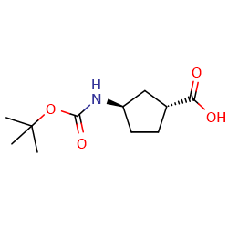 (1S,3S)-3-((Tert-Butoxycarbonyl)amino)cyclopentanecarboxylicacidͼƬ