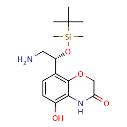 8-[(1R)-2-amino-1-[(tert-butyldimethylsilyl)oxy]ethyl]-5-hydroxy-3,4-dihydro-2H-1,4-benzoxazin-3-oneͼƬ