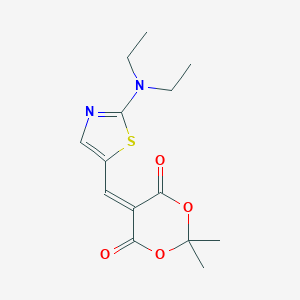 5-{[2-(Diethylamino)-1,3-thiazol-5-yl]methylene}-2,2-dimethyl-1,3-dioxane-4,6-dioneͼƬ