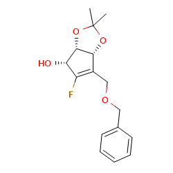 (3As,4R,6aR)-6-[(benzyloxy)methyl]-5-fluoro-2,2-dimethyl-2H,3aH,4H,6aH-cyclopenta[d][1,3]dioxol-4-olͼƬ