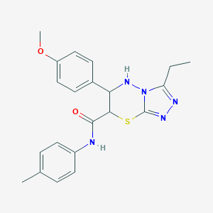 3-ethyl-6-(4-methoxyphenyl)-N-(4-methylphenyl)-5H,6H,7H-[1,2,4]triazolo[3,4-b][1,3,4]thiadiazine-7-carboxamideͼƬ