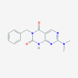 3-benzyl-7-(dimethylamino)pyrimido[4,5-d]pyrimidine-2,4(1H,3H)-dioneͼƬ