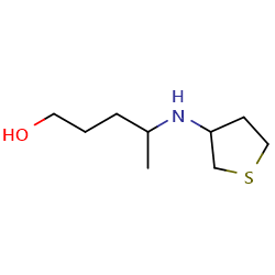 4-[(thiolan-3-yl)amino]pentan-1-olͼƬ