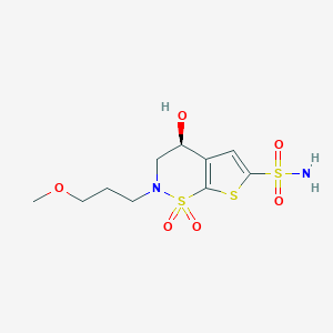 4-Hydroxy-2-(3-methoxypropyl)-3,4-dihydro-2H-thieno[3,2-e][1,2]thiazine-6-sulfonamide 1,1-dioxideͼƬ