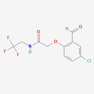 2-(4-chloro-2-formylphenoxy)-N-(2,2,2-trifluoroethyl)acetamideͼƬ