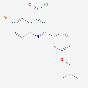 6-Bromo-2-(3-isobutoxyphenyl)quinoline-4-carbonyl chlorideͼƬ