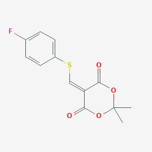 5-{[(4-fluorophenyl)sulfanyl]methylene}-2,2-dimethyl-1,3-dioxane-4,6-dioneͼƬ