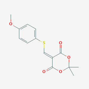 5-{[(4-Methoxyphenyl)sulfanyl]methylene}-2,2-dimethyl-1,3-dioxane-4,6-dioneͼƬ