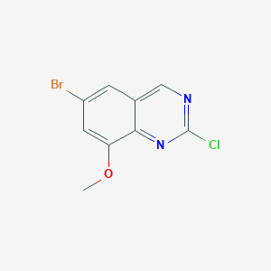 6-Bromo-2-chloro-8-methoxyquinazolineͼƬ