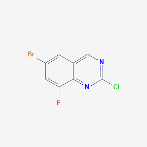 6-Bromo-2-chloro-8-fluoroquinazolineͼƬ