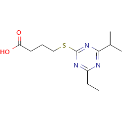 4-{[4-ethyl-6-(propan-2-yl)-1,3,5-triazin-2-yl]sulfanyl}butanoicacidͼƬ