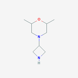 4-(Azetidin-3-yl)-2,6-dimethylmorpholineͼƬ