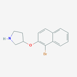 3-[(1-Bromo-2-naphthyl)oxy]pyrrolidineͼƬ