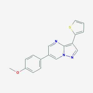 6-(4-methoxyphenyl)-3-(thiophen-2-yl)pyrazolo[1,5-a]pyrimidineͼƬ