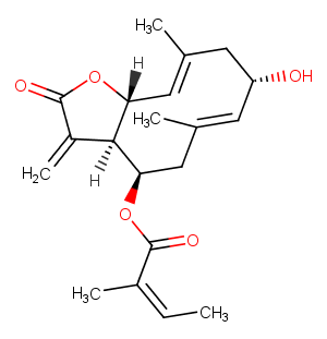 2alpha-Hydroxyeupatolide 8-O-angelateͼƬ