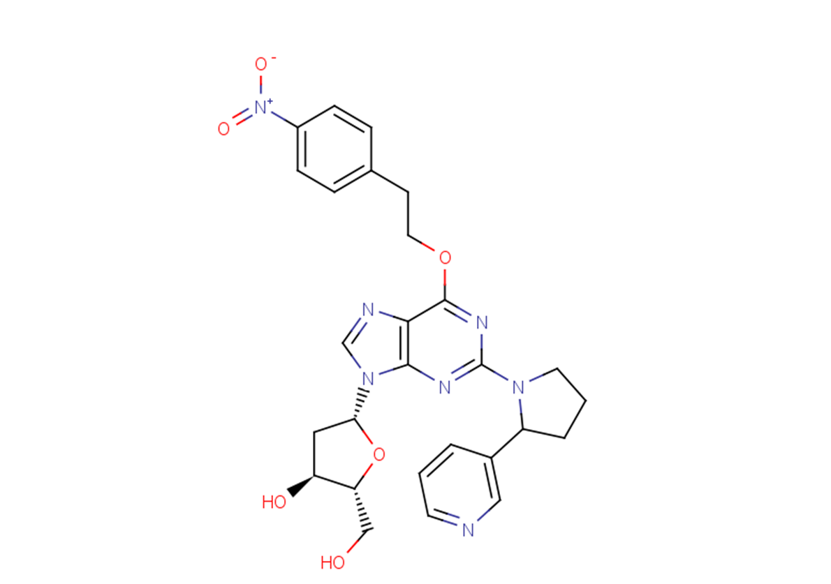 6-O-[2-(4-Nitrophenyl)ethyl]-2-[(3-pyridyl)pyrrolidin-1-yl]-2'-deoxyinosineͼƬ