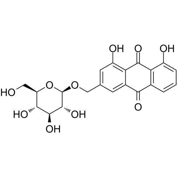 Aloe-emodin-3-(hydroxymethyl)-O--D-glucopyranosideͼƬ