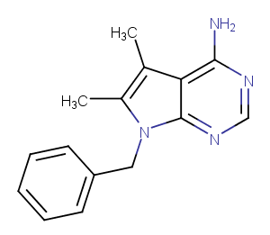 7-benzyl-5,6-dimethyl-7H-pyrrolo[2,3-d]pyrimidin-4-amineͼƬ