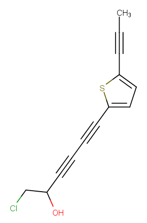 1-Chloro-6-(5-(prop-1-ynyl)thiophen-2-yl)hexa-3,5-diyn-2-olͼƬ