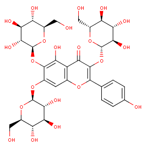 6-Hydroxykaempferol-3,6,7-triglucosideͼƬ