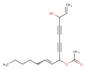 8-Acetoxypentadeca-1,9Z-diene-4,6-diyn-3-olͼƬ